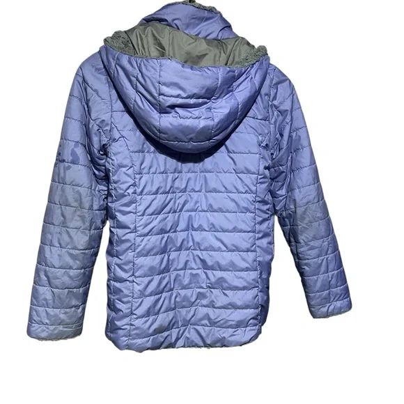 The North Face Girls Mossbud Swirl Parka, Purple Size Medium W/ Flaws - Picture 7 of 13